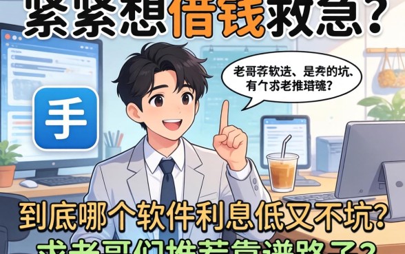 手头紧想借钱救急，到底哪个软件利息低又不坑？求老哥们推荐靠谱路子！