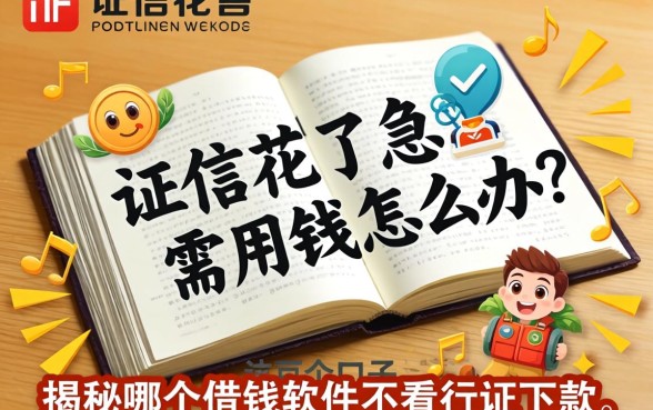 征信花了急需用钱怎么办？揭秘哪个借钱软件不看征信下款，这几个口子或许能救急