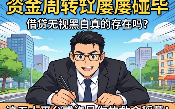 急需资金周转却屡屡碰壁？借贷无视黑白真的存在吗？这五大平台或许是你的救命稻草！