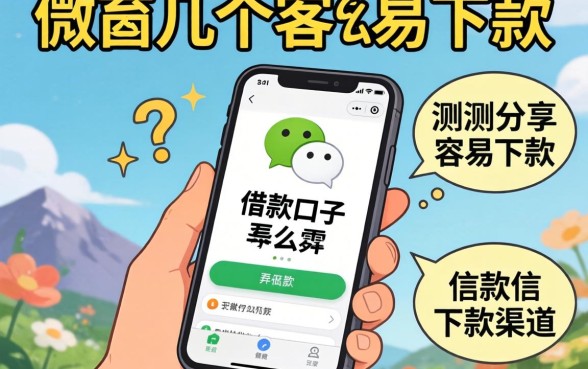 微信的借款口子怎么弄？实测分享几个容易下款的渠道