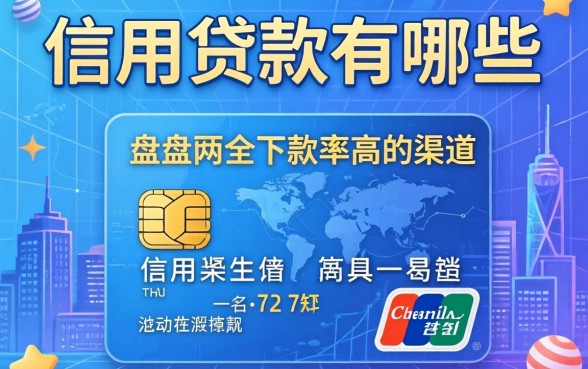 好的信用贷款有哪些？盘点两个下款率高的渠道