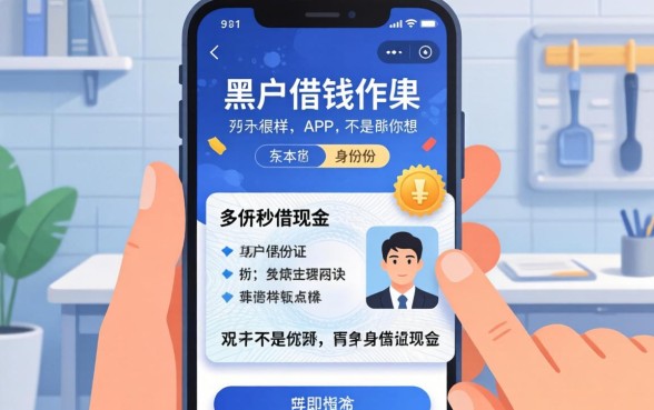 我试了市面上所谓的黑户借钱软件，发现手机身份证秒借现金的app根本不是你想的那样