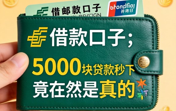 我试了几个像中邮钱包一样的借款口子，5000块贷款秒下竟然是真的吗