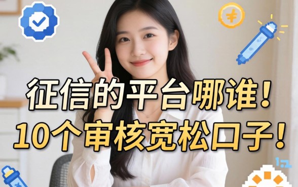 没看征信的平台是哪个？分享10个审核宽松的口子