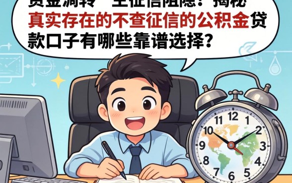 急需资金周转却因征信受阻？揭秘真实存在的不查征信的公积金贷款口子有哪些靠谱选择？
