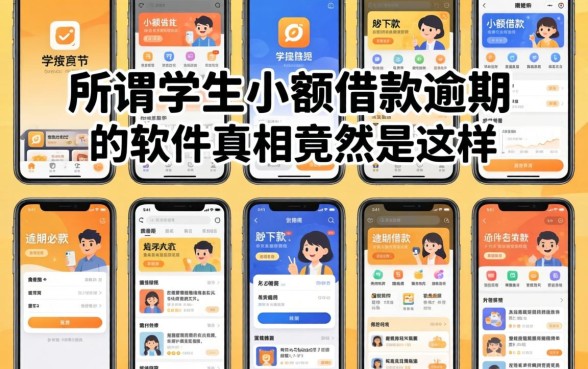 我试了十几款所谓的学生小额借款app,发现逾期必下款的软件真相竟然是这样