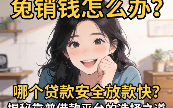 急需用钱怎么办？哪个贷款安全放款快？揭秘靠谱借款平台的选择之道
