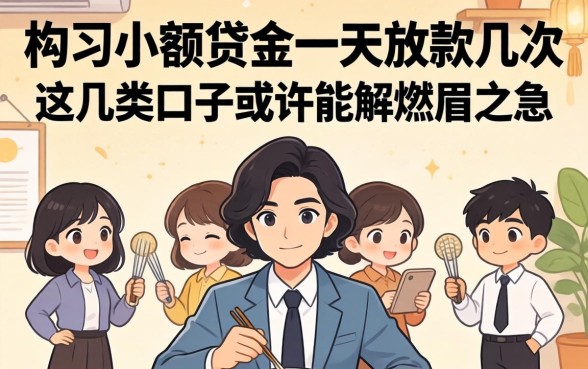 揭秘小额贷款一天放款几次，这几类口子或许能解燃眉之急