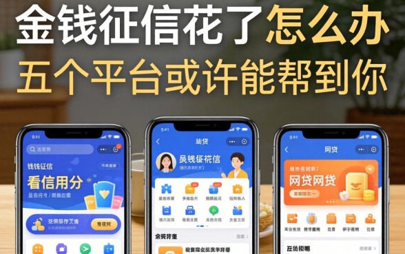急需用钱征信花了怎么办?不看信用分的网贷有哪些软件?这五个平台或许能帮到你