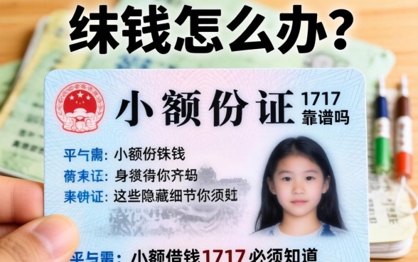 急需用钱怎么办？身份证小额借钱1717靠谱吗？这些隐藏细节你必须知道