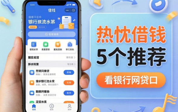 手机上有哪些软件能借钱,热忱推荐5个看银行流水的网贷口子