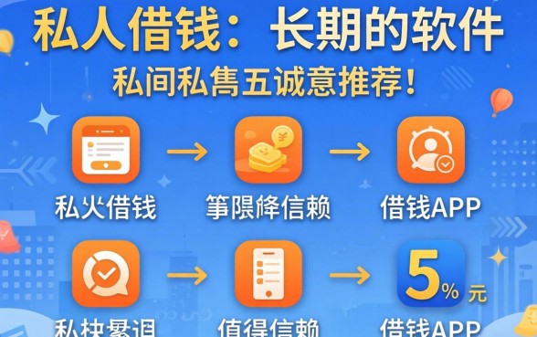 有没有私人借钱的长期的软件,诚意推荐五个值得信赖的借钱app