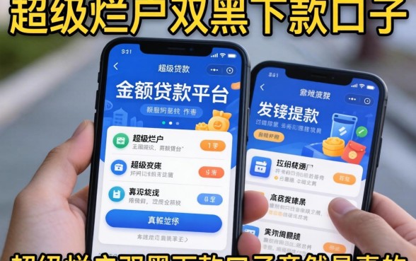 我试了那些可以大额贷款的平台，发现超级烂户双黑下款口子竟然是真的