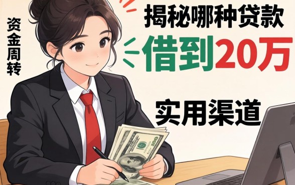 急需资金周转？揭秘哪种贷款可以借到20万的实用渠道