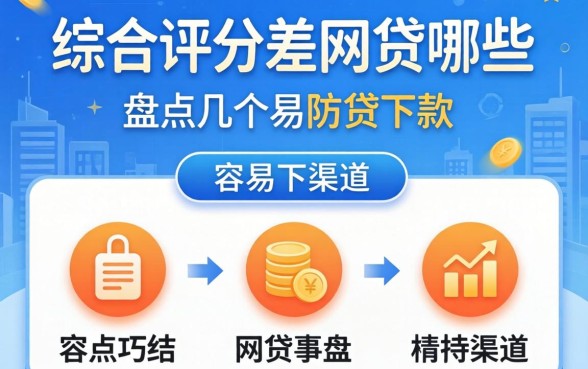 无视综合评分差的网贷有哪些?盘点几个容易下款的渠道