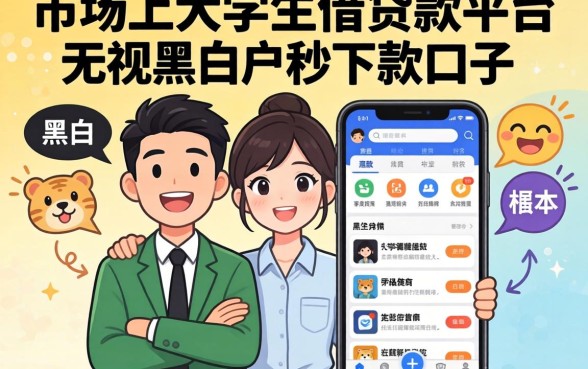 我试了市面上大学生借贷款平台有哪些，发现无视黑白户秒下款口子软件根本不存在