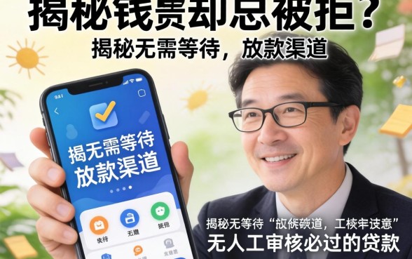急需用钱却总被拒?揭秘无需等待的放款渠道,无人工审核必过的贷款有哪些平台?