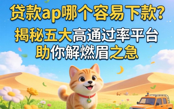 急需资金周转？贷款ap哪个容易下款？揭秘五大高通过率平台助你解燃眉之急
