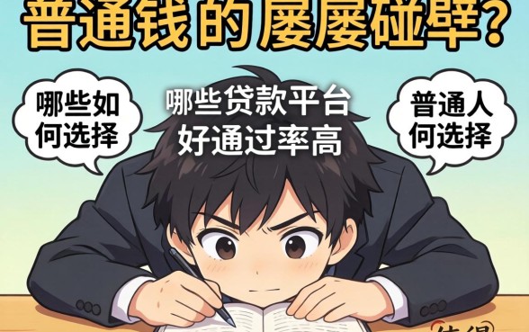 急需用钱却屡屡碰壁？普通人如何选择？哪些贷款平台好通过率高且值得信赖？