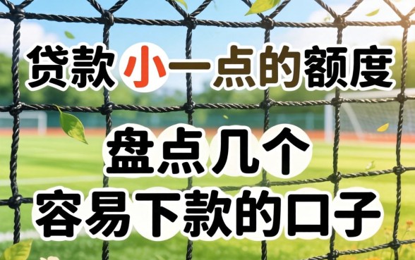 网上如何贷款小一点的额度？盘点几个容易下款的口子