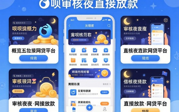 类似还呗的借款软件，概览五个不审核夜间直接放款的网贷平台