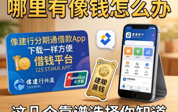 急需用钱怎么办？哪里有像建行分期通借款app下载一样方便的借钱平台？这几个靠谱选择你知道吗？