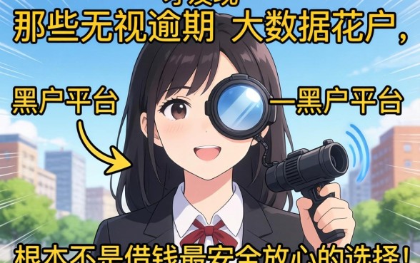我试了一圈才发现,那些无视逾期大数据花户黑户的平台,根本不是借钱最安全放心的选择