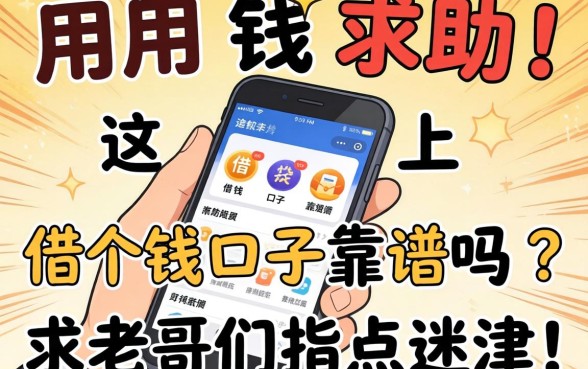 急用钱求助！手机上这几个借钱口子靠谱吗？求老哥们指点迷津！
