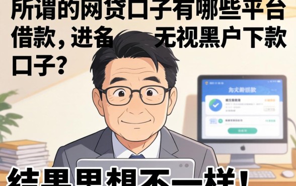 我试了所谓的网贷口子有哪些平台可以借款和无视黑户下款的口子,结果和你想的不一样