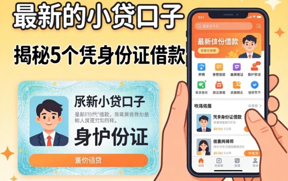 最新放水的小贷口子，揭秘5个凭身份证借款的软件