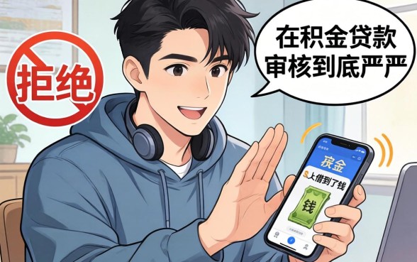 我朋友公积金贷款被拒,反手在手机上借到了钱,审核到底严不严