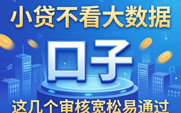 揭秘小贷不看大数据的口子,这几个审核宽松易通过
