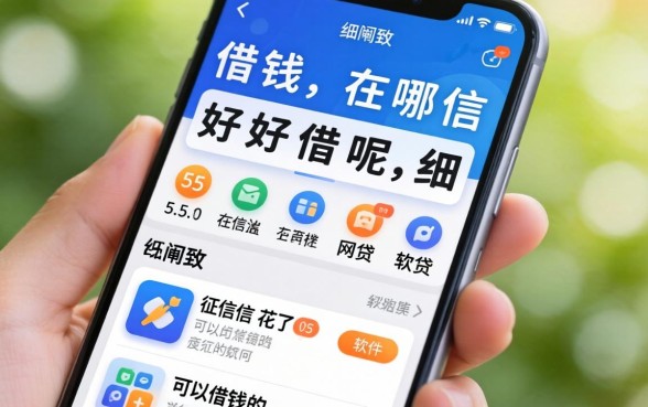 手机借钱在哪好借呢，细致阐述五个征信花了可以借钱的网贷软件