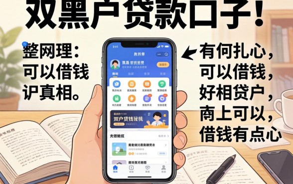 我翻遍全网整理的2026双黑户贷款口子有哪些，发现手机上可以借钱的软件真相有点扎心