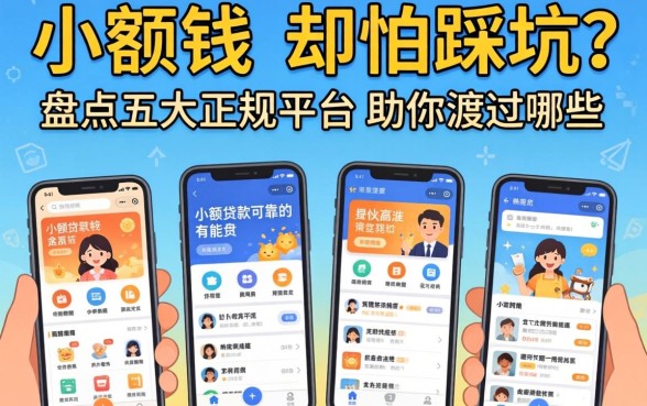 急需用钱却怕踩坑？小额贷款可靠的软件有哪些？盘点五大正规平台助你渡过难关