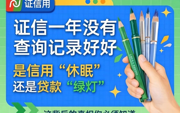 征信一年没有查询记录好吗？是信用“休眠”还是贷款“绿灯”？这背后的真相你必须知道