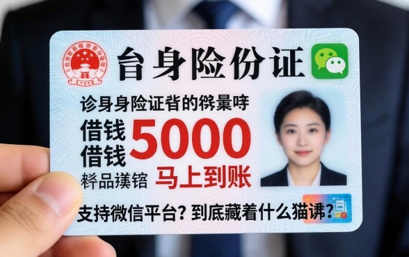 记者暗访:身份证借钱5000马上到账支持微信的平台,到底藏着什么猫腻?