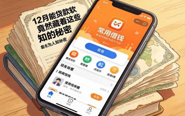 我翻遍了手机里常用的借钱软件，发现12月能贷款的软件竟然藏着这些不为人知的秘密