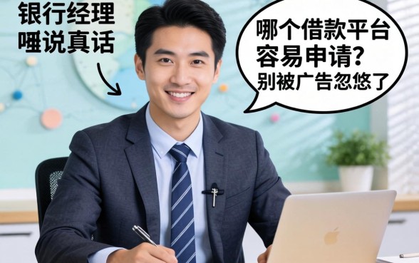 银行经理说真话:哪个借款平台容易申请?别被广告忽悠了