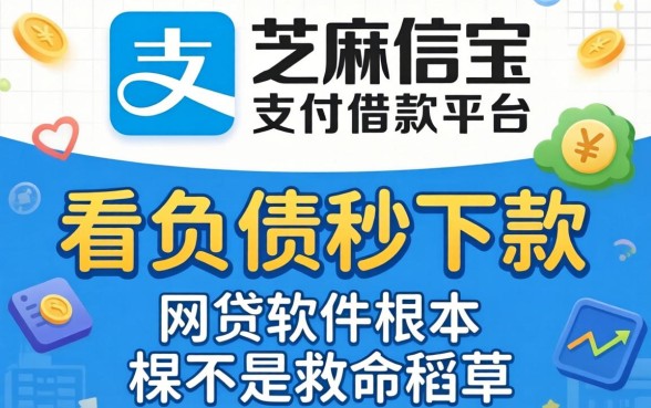 我试了芝麻信用支付宝借款平台，发现不看负债秒下款的网贷软件根本不是救命稻草