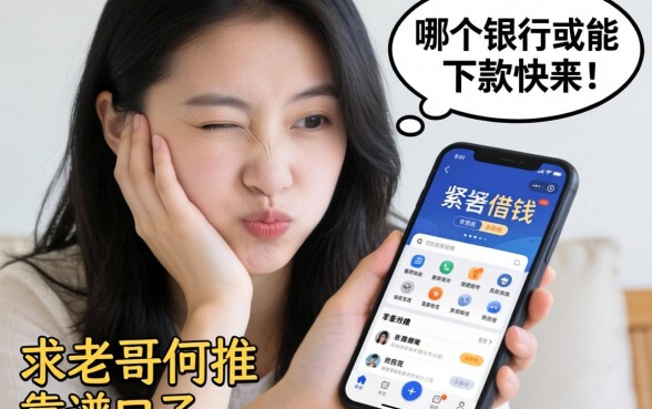 手头紧想借钱，手机上哪个银行或者平台能下款快？求老哥们推荐靠谱口子！