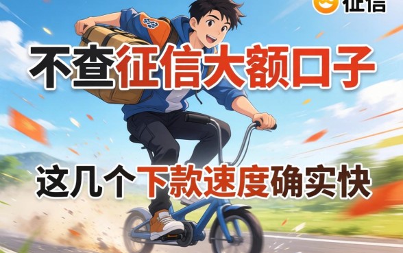 实测不查征信的大额口子，这几个下款速度确实快
