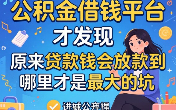 我查了公积金借钱平台才发现，原来贷款钱会放款到哪里才是最大的坑