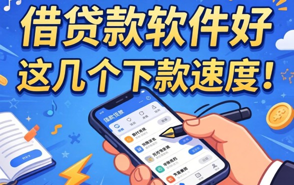 盘点容易借贷款软件有哪些好，这几个下款速度比较快