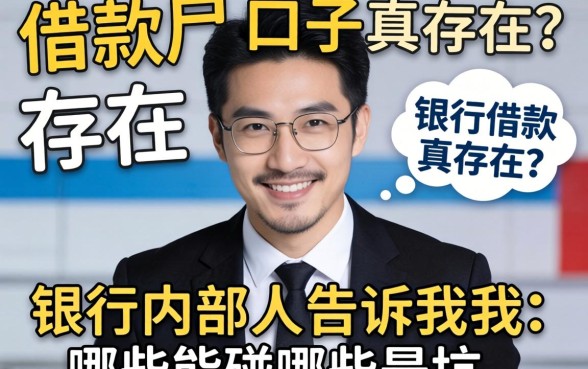 黑户借款口子真存在？银行内部人告诉你哪些能碰哪些是坑
