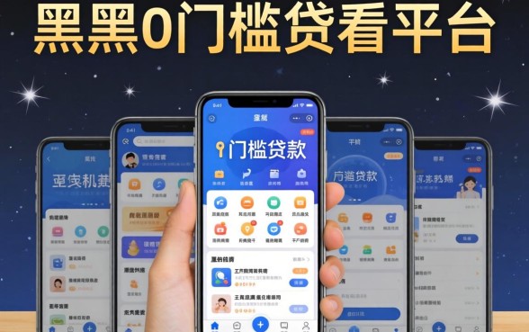 贷款什么都不看的平台,概括五个黑户0门槛贷款软件