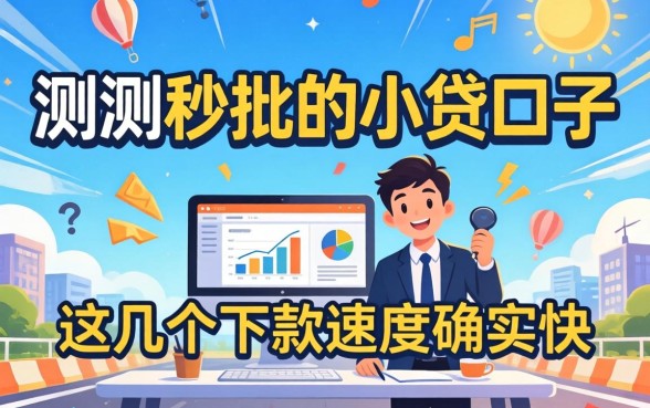 实测2026秒批的小贷口子，这几个下款速度确实快