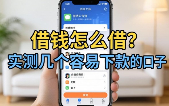 手机号码借钱怎么借？实测几个容易下款的口子分享