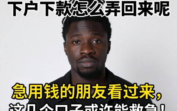 无视黑户下款怎么弄回来呢？急用钱的朋友看过来，这几个口子或许能救急！