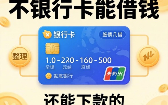 有没有不用银行卡就能借钱的软件?整理几个还能下款的口子